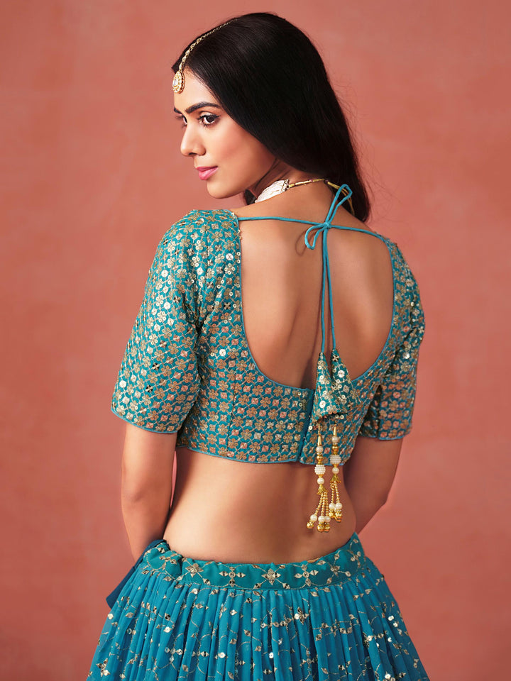 Meher Melody Georgette Lehenga