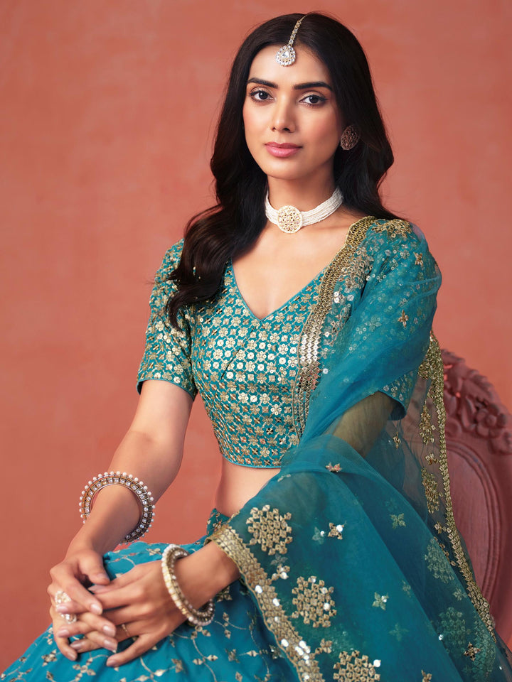 Meher Melody Georgette Lehenga