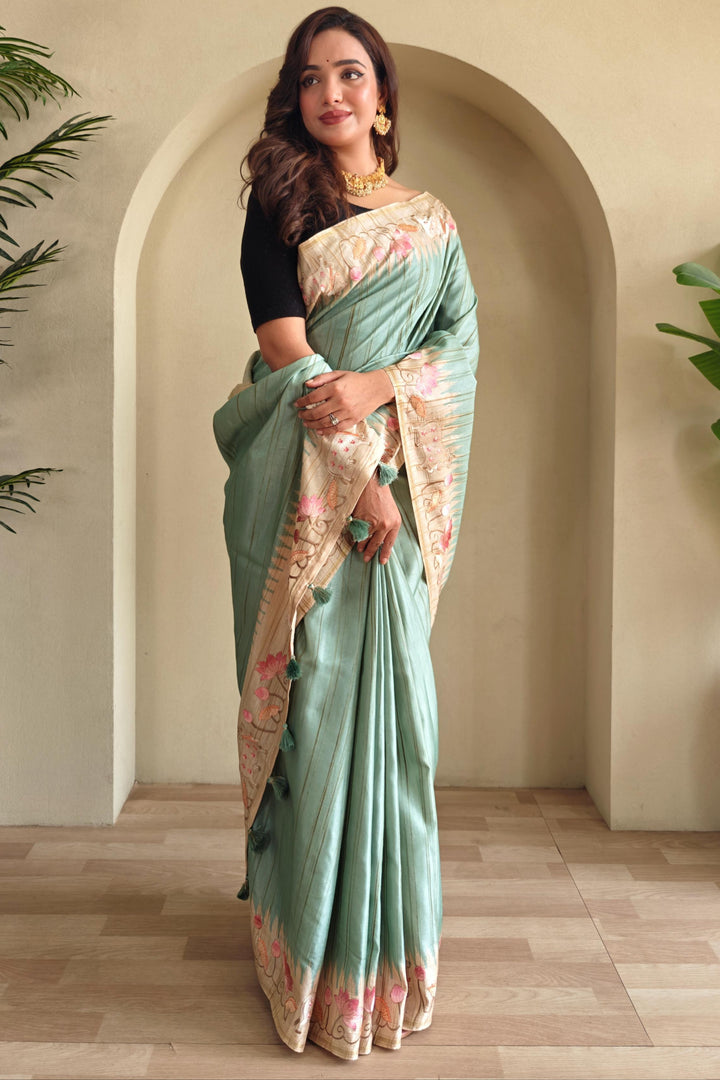 Heart-led Stories Tussar Silk Saree