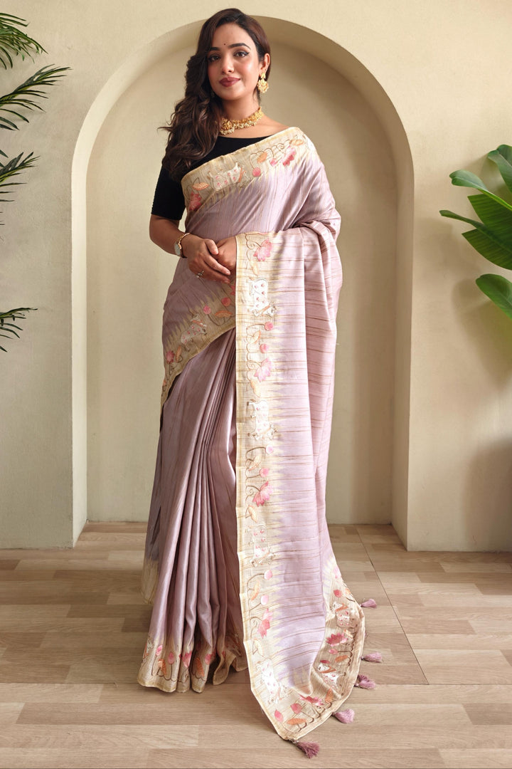 Heart-led Stories Tussar Silk Saree