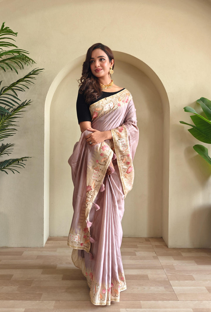 Heart-led Stories Tussar Silk Saree