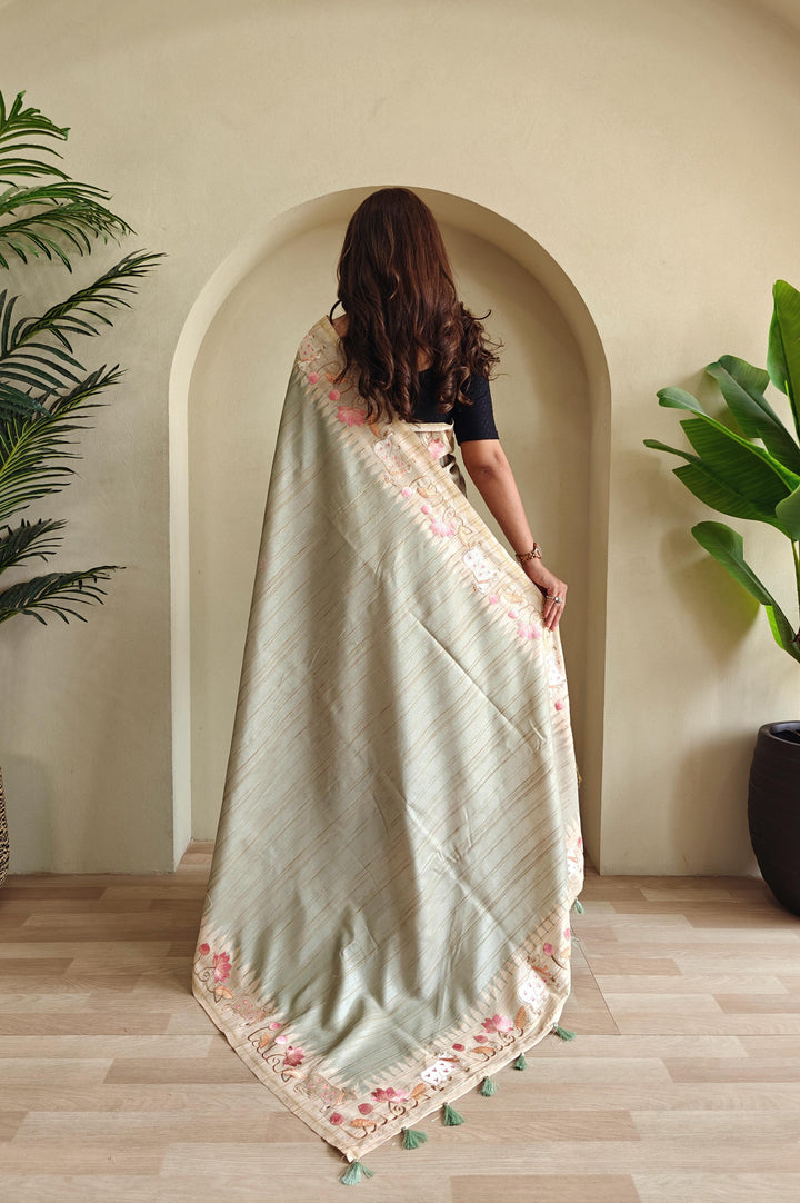 Heart-led Stories Tussar Silk Saree