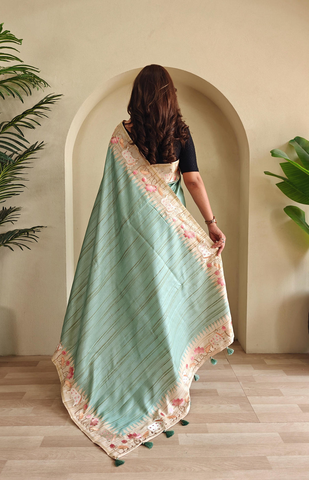 Heart-led Stories Tussar Silk Saree