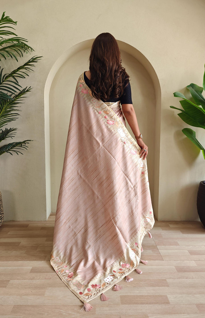 Heart-led Stories Tussar Silk Saree