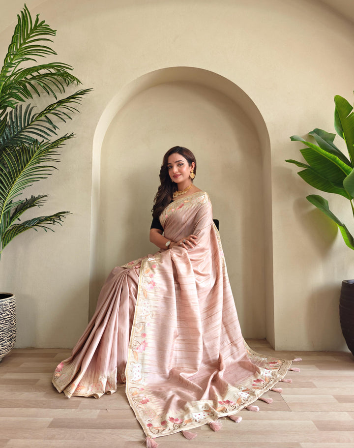 Heart-led Stories Tussar Silk Saree
