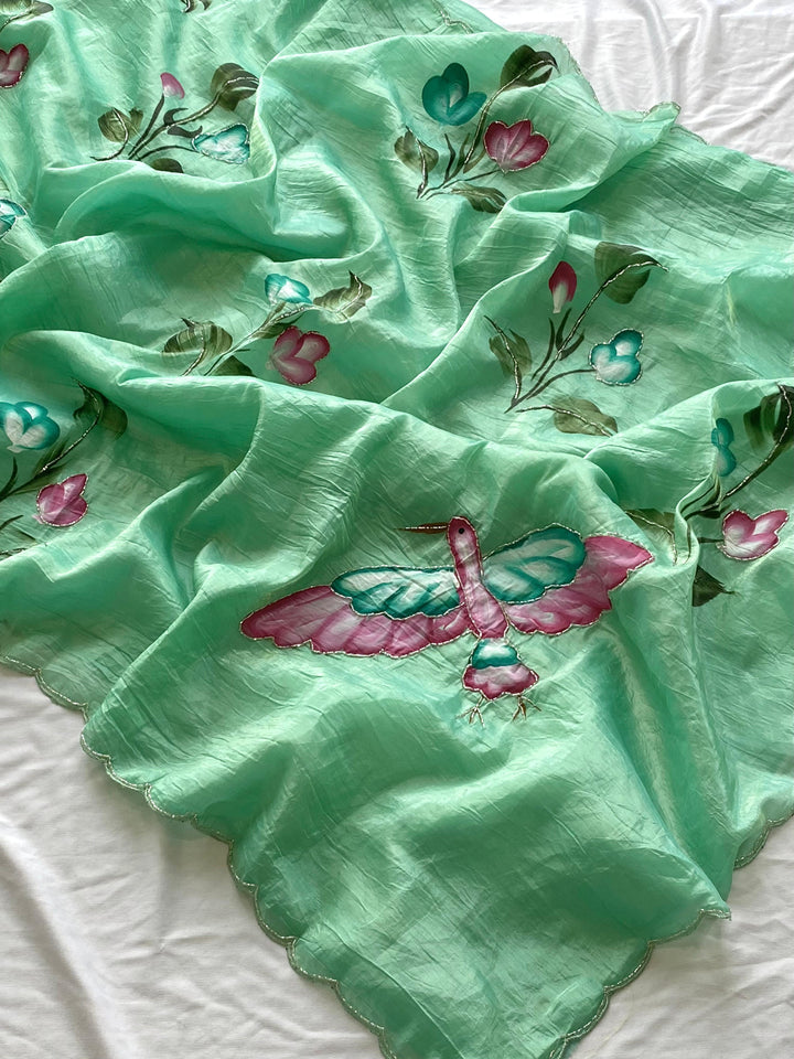 Gulrangi Fancy Silk Saree
