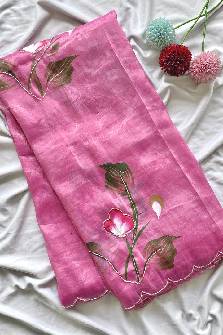 Gulrangi Fancy Silk Saree