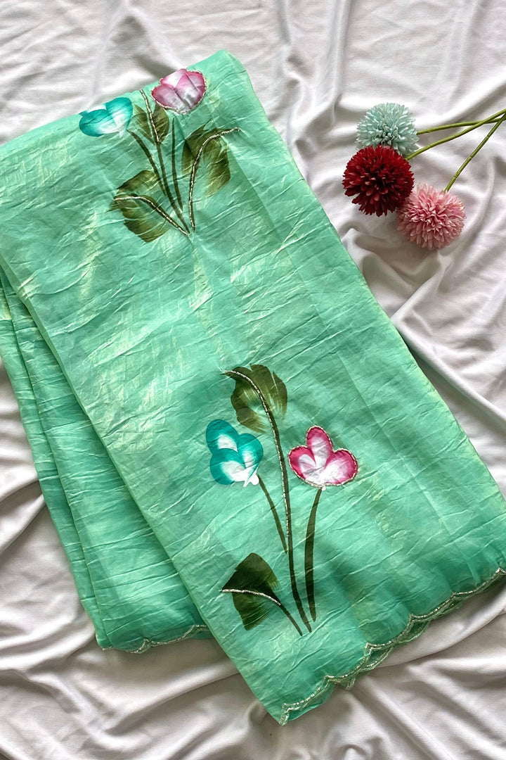 Gulrangi Fancy Silk Saree