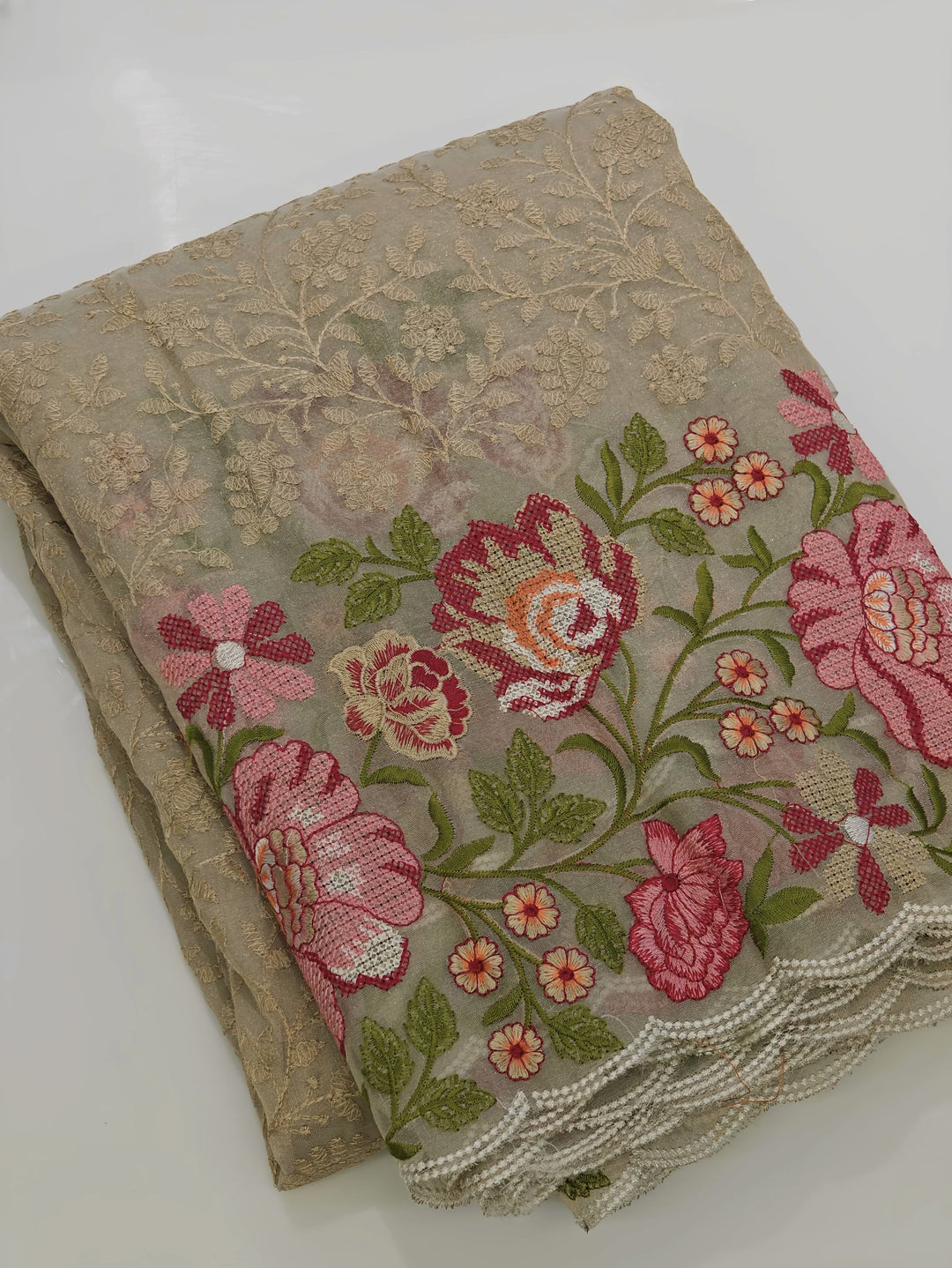 Color Of The Flower Fancy Zari Tissue Silk Saree