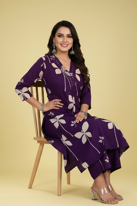 Great For Festive Cotton Coord Set