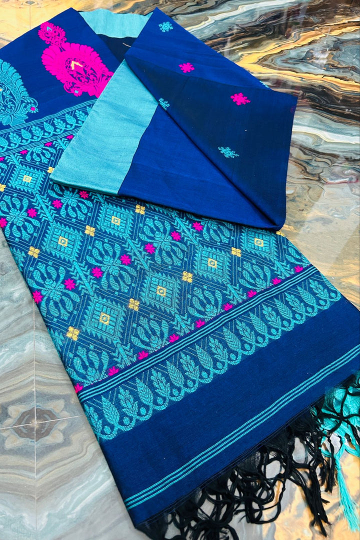 Shobder Rodh Mercerized Cotton Banarasi Saree