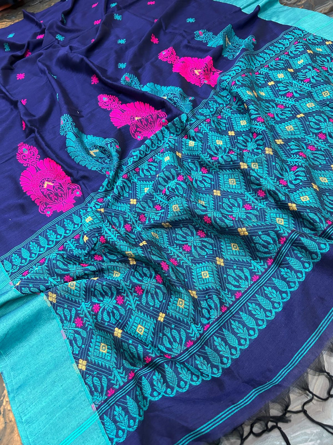 Shobder Rodh Mercerized Cotton Banarasi Saree