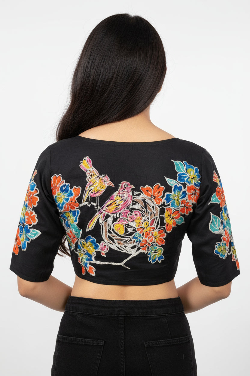 Megh Maya -Modal Silk Batik Blouse