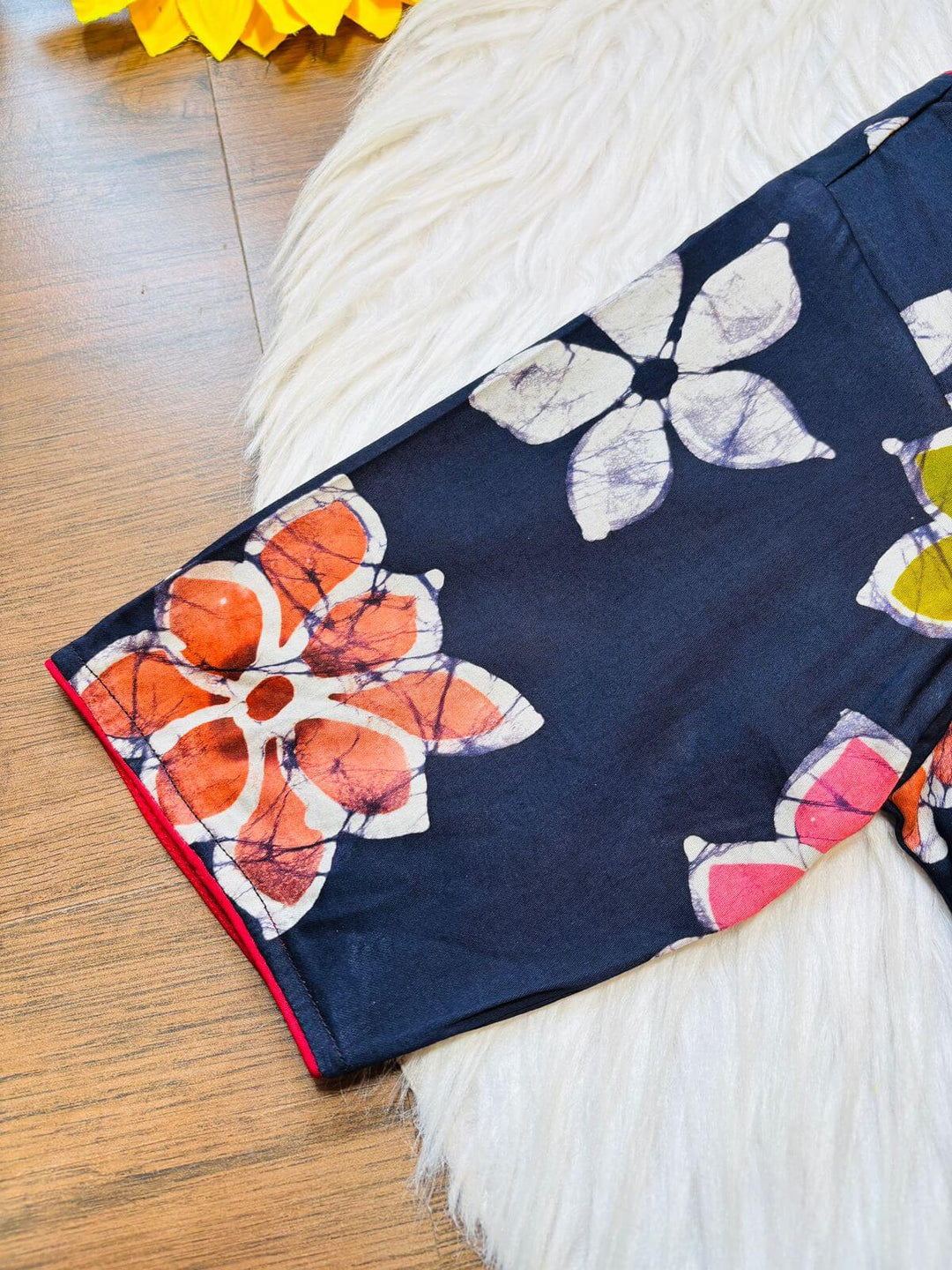 Floral Ink - Hand Batik Blouse