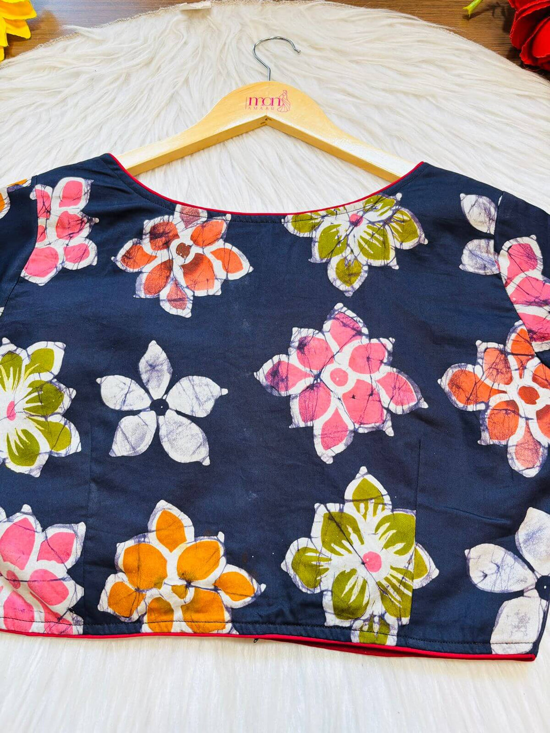 Floral Ink - Hand Batik Blouse