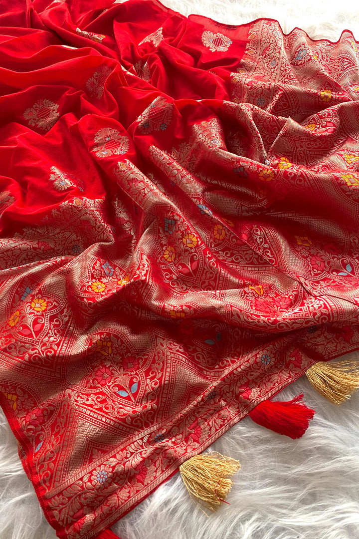 Melody Of A Rose Georgette Saree