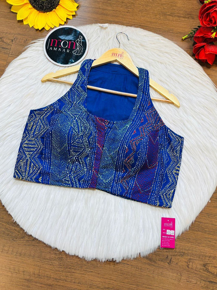 Needle Whisper-Halter neck Blouse