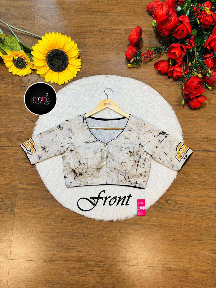 Echoes of Victoria- Hand Batik Blouse