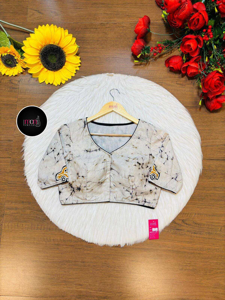 Echoes of Victoria- Hand Batik Blouse