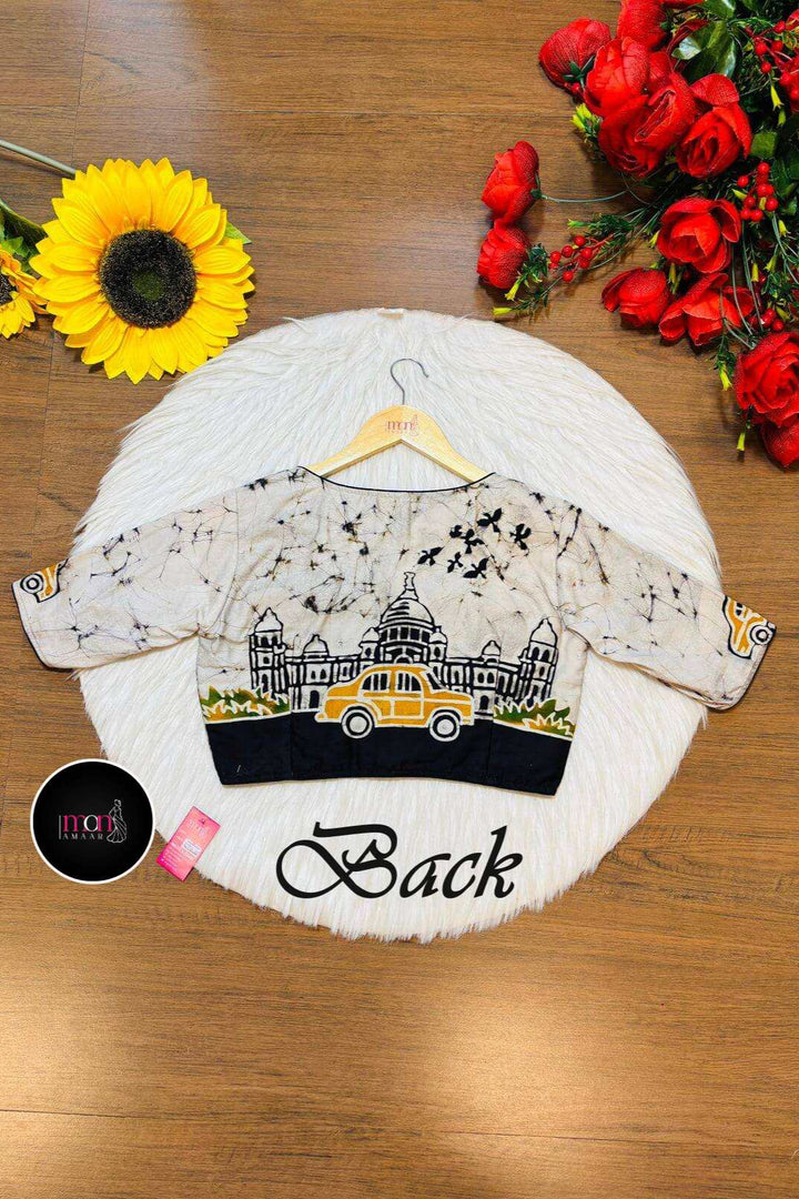 Echoes of Victoria- Hand Batik Blouse