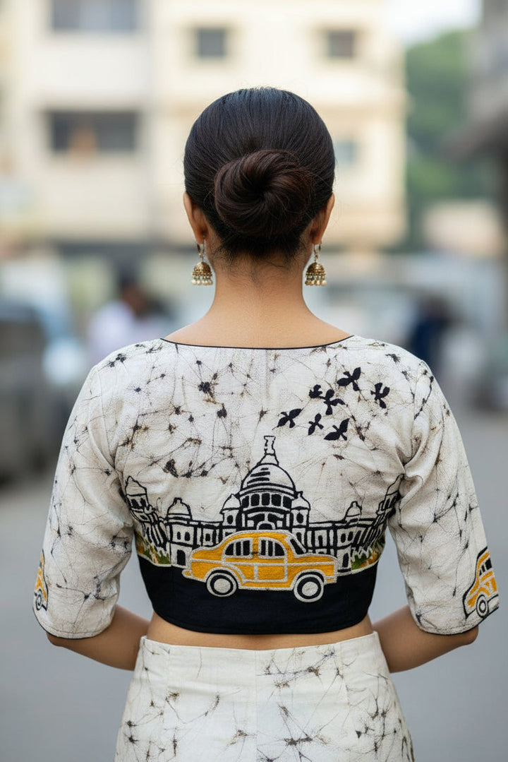 Echoes of Victoria- Hand Batik Blouse