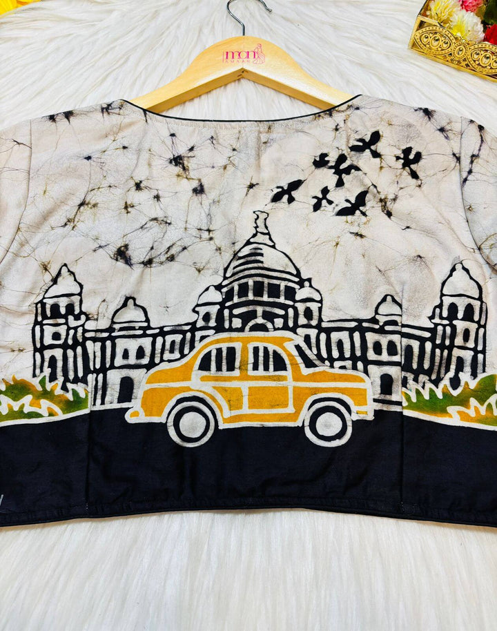 Echoes of Victoria- Hand Batik Blouse