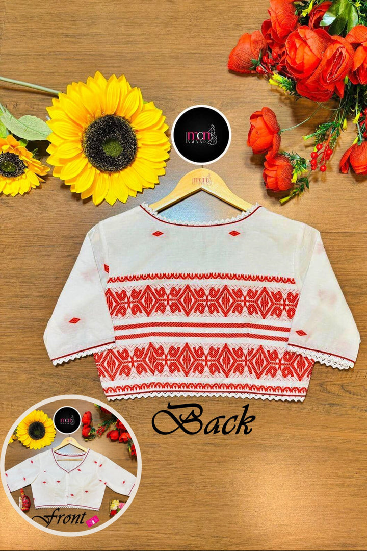 Nayra -Jamdani Weaving Designer Blouse