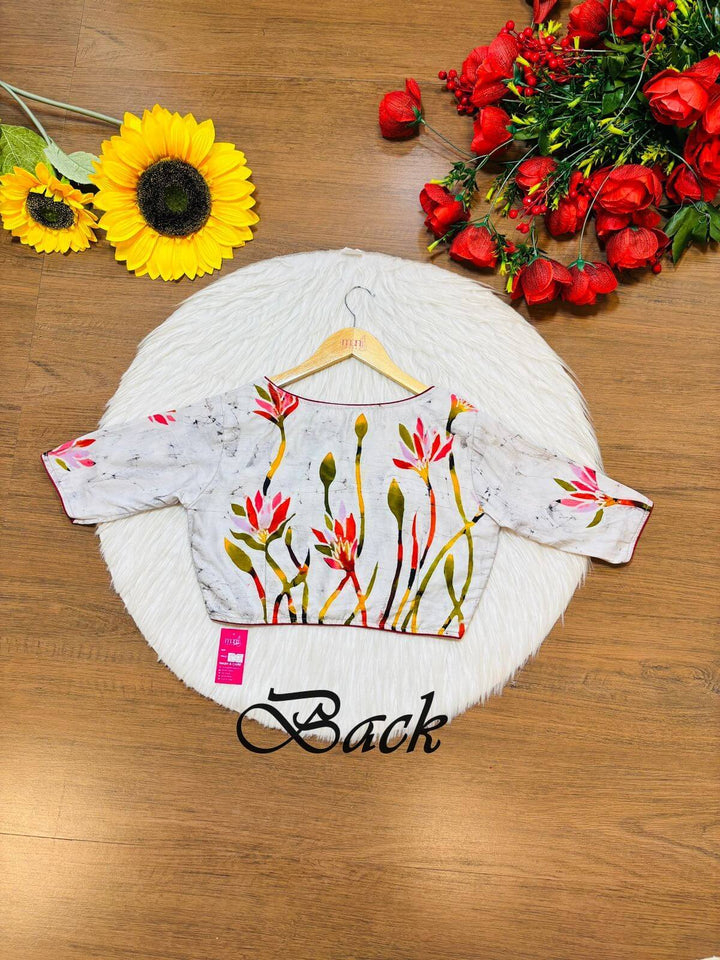 Lotus In The Mist- Hand Batik Blouse