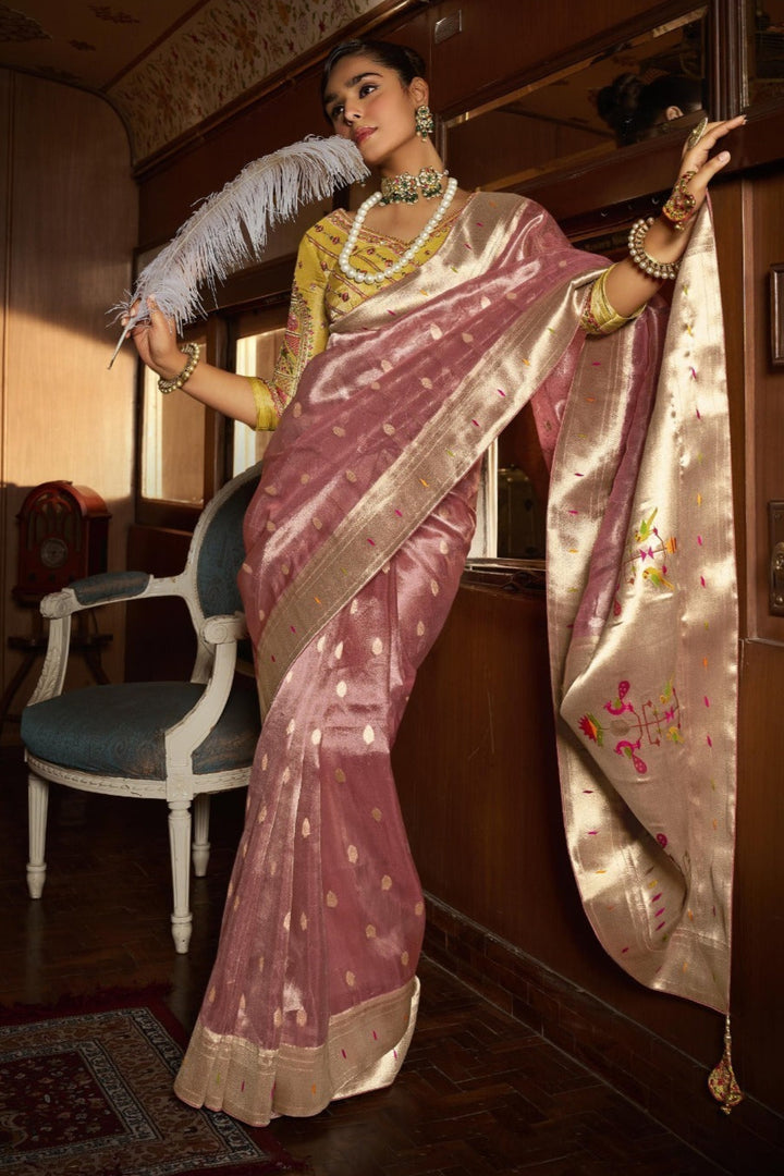 Elegance With Tissue Paithani Silk Saree