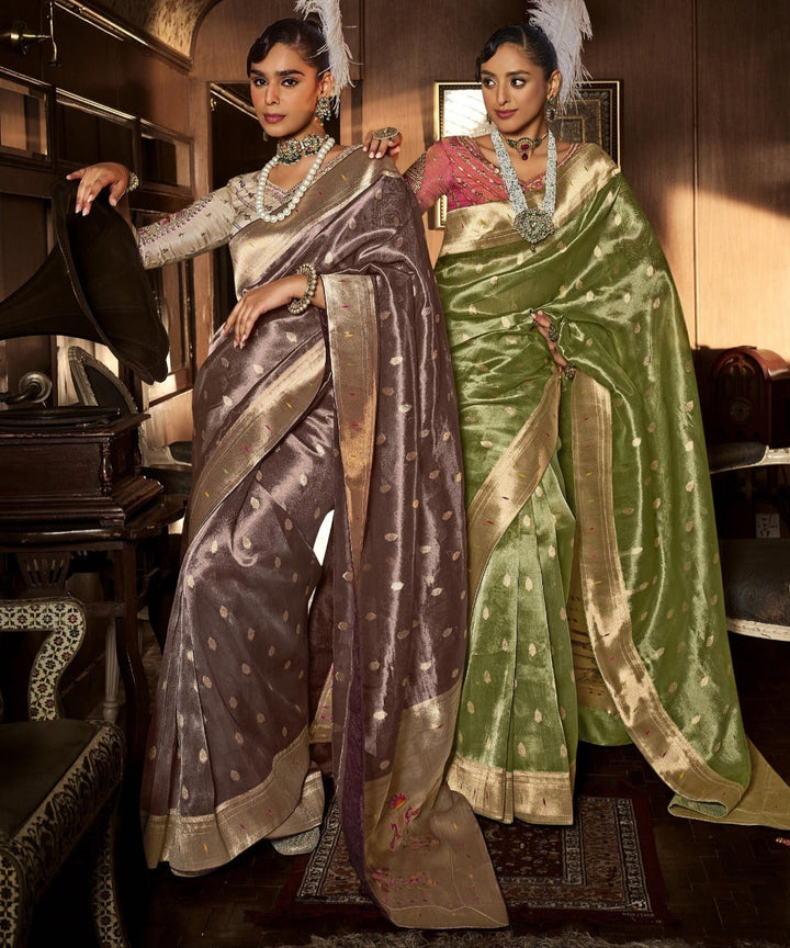 Elegance With Tissue Paithani Silk Saree