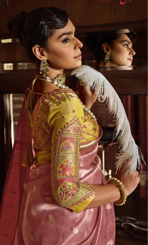 Elegance With Tissue Paithani Silk Saree