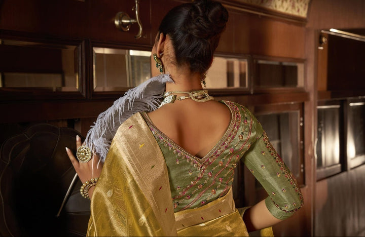 Elegance With Tissue Paithani Silk Saree
