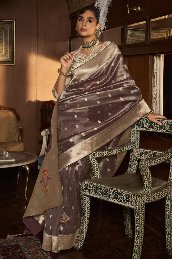 Elegance With Tissue Paithani Silk Saree