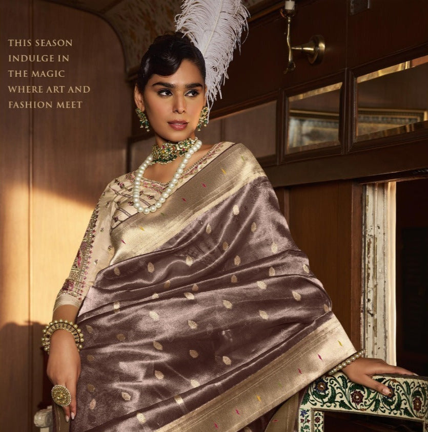 Elegance With Tissue Paithani Silk Saree