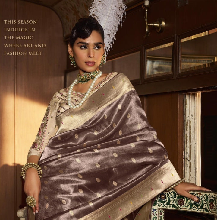 Elegance With Tissue Paithani Silk Saree