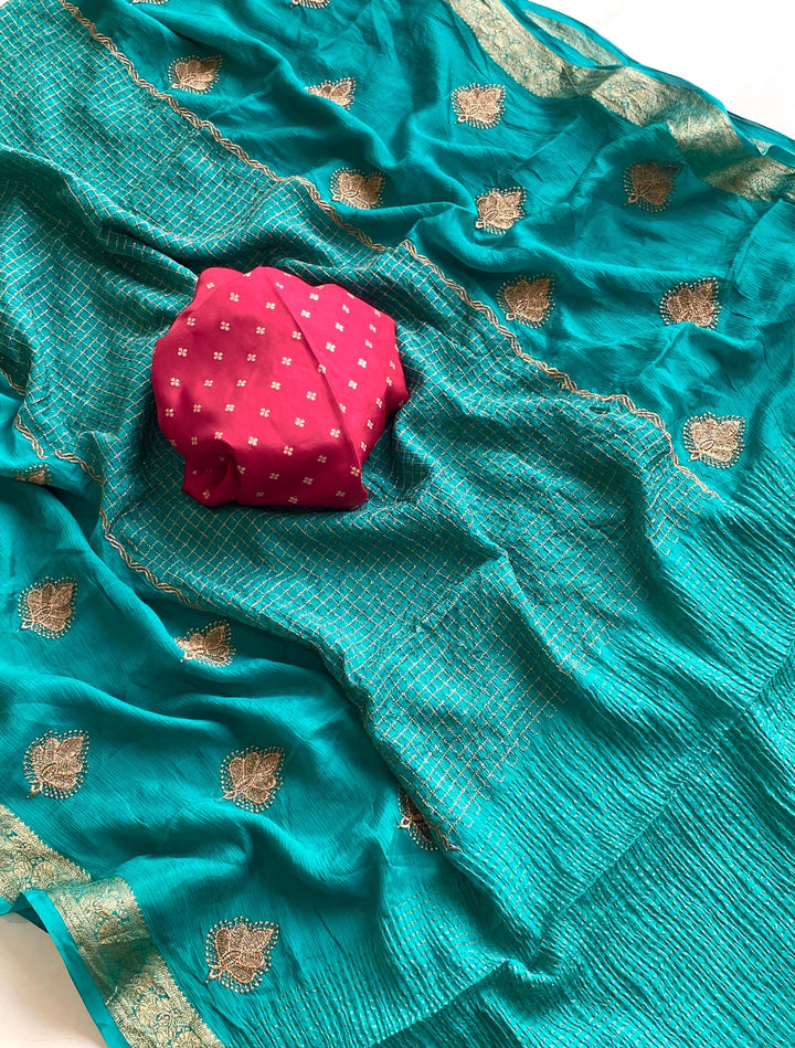 Glow All Night Chinnon Chiffon Saree