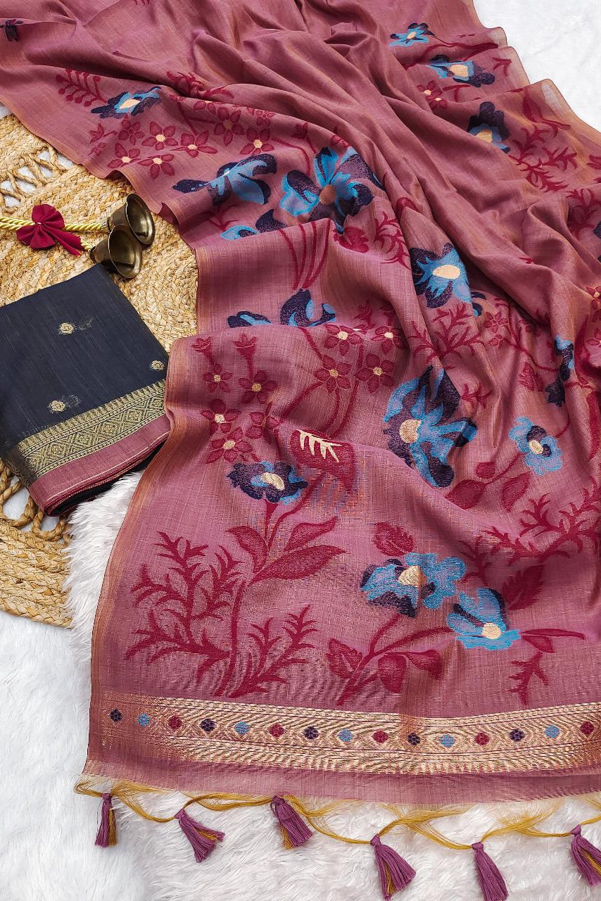 Aranya Aura Muga Cotton Saree