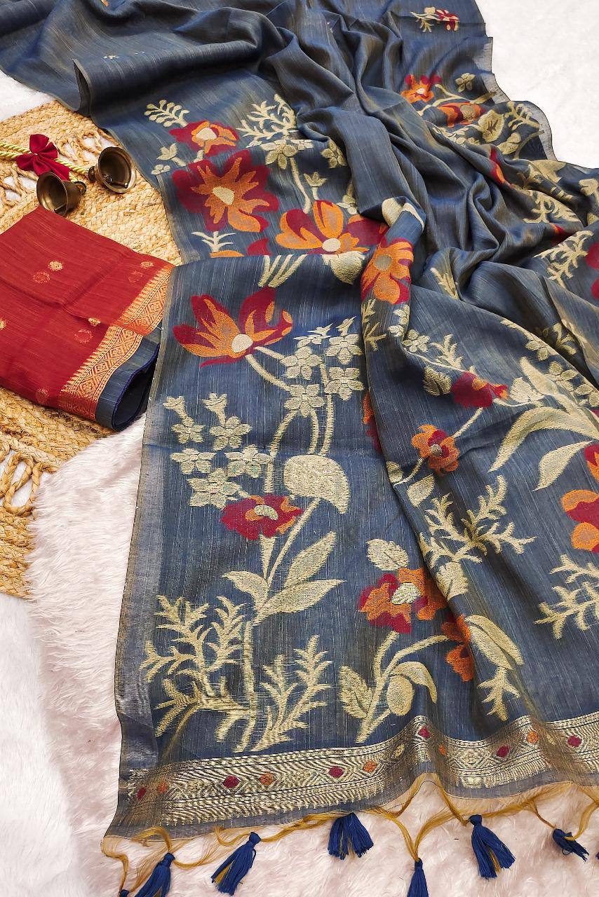Aranya Aura Muga Cotton Saree