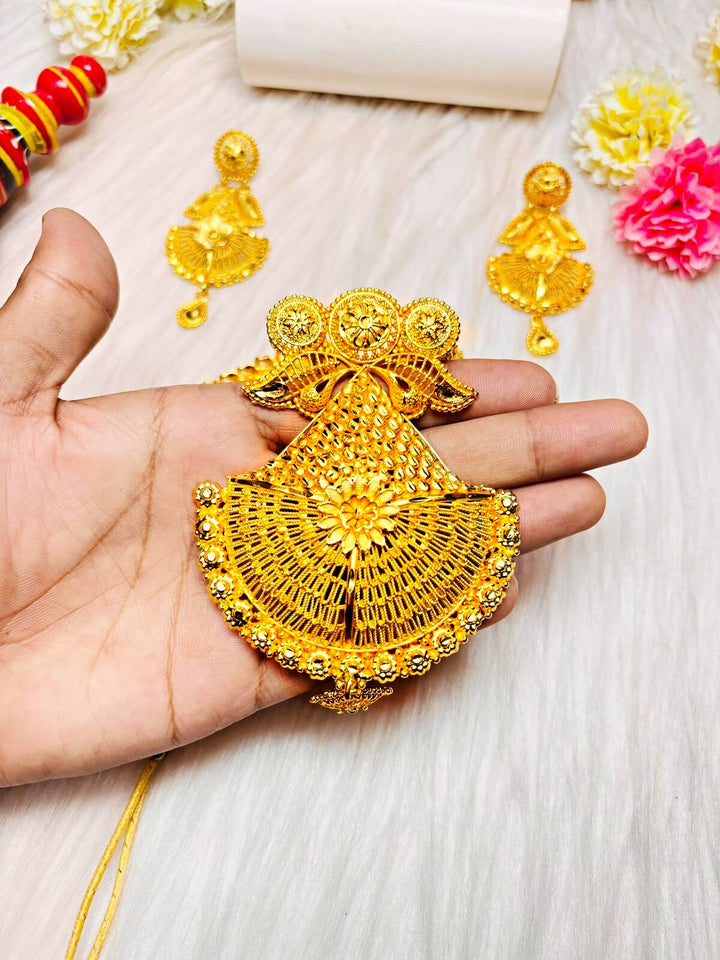 Moukthika Gold Plated Sita Har Bridal Necklace set