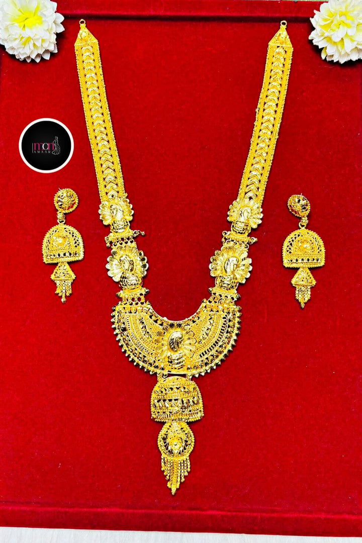 Dyuti Gold Plated Sita Har Bridal Necklace set