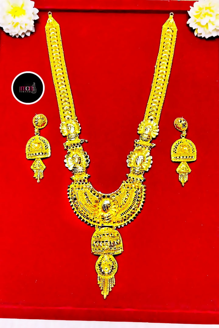 Dyuti Gold Plated Sita Har Bridal Necklace set