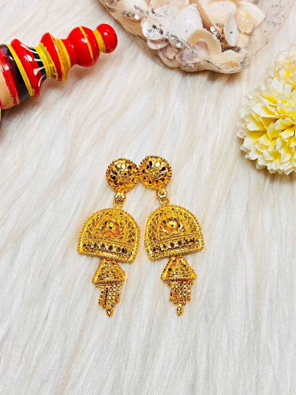 Dyuti Gold Plated Sita Har Bridal Necklace set