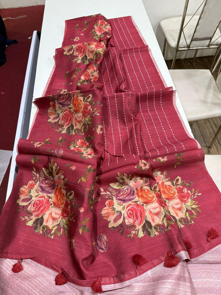 Natural Essence Tussar Silk Saree