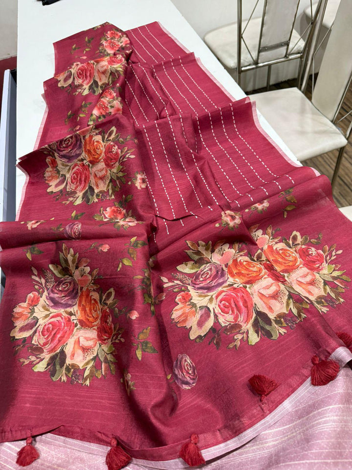 Natural Essence Tussar Silk Saree