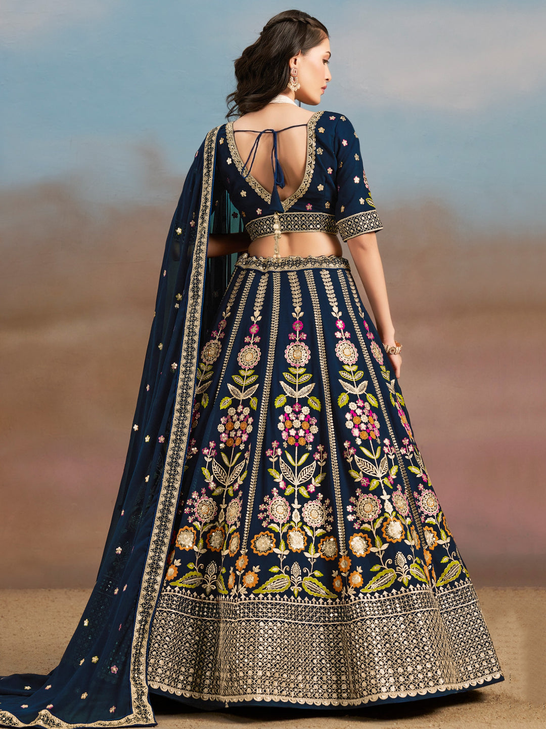 Devasena- The Ultimate Grace Of Georgette Lehenga