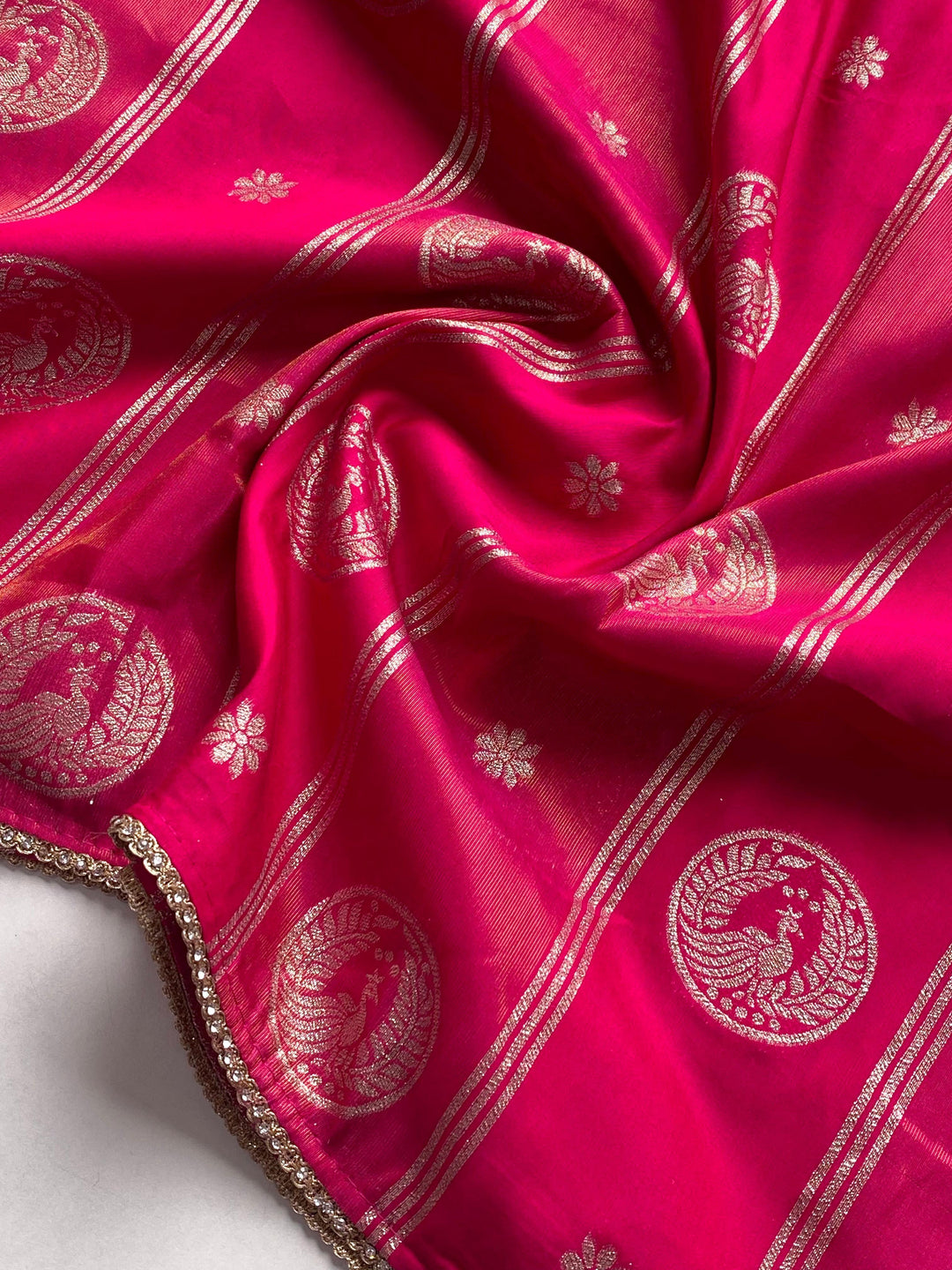 Steady Flame Dola Silk Saree