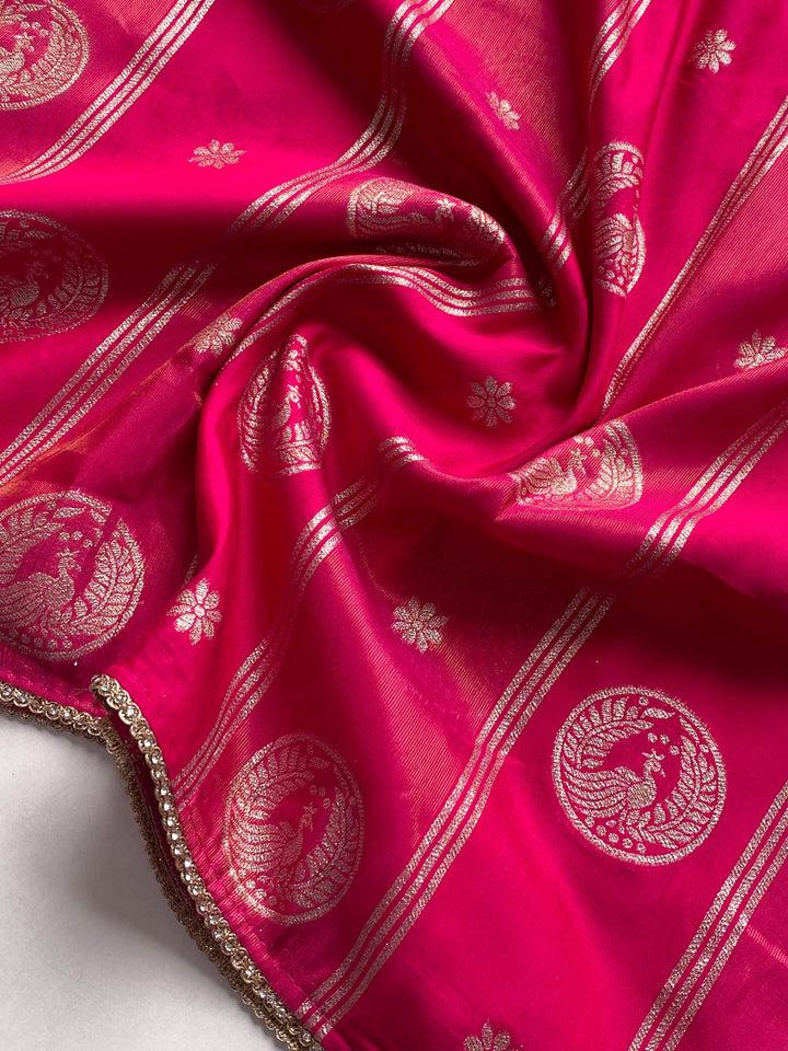 Steady Flame Dola Silk Saree