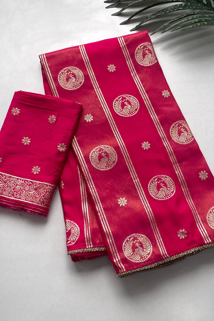 Steady Flame Dola Silk Saree