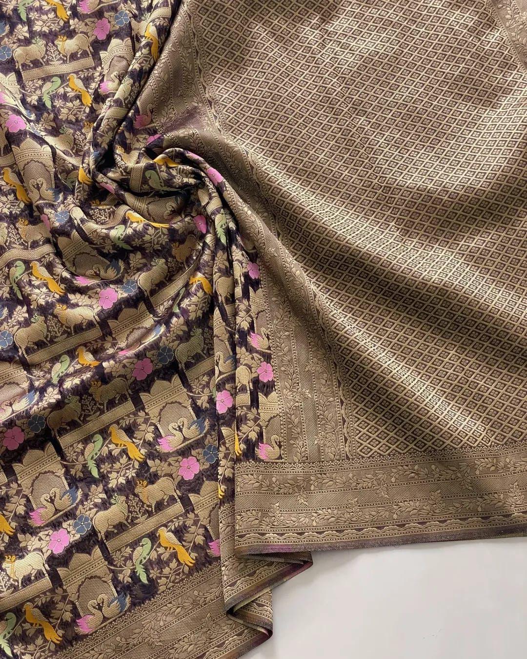 Ritu Rajni Kora Organza Silk Saree