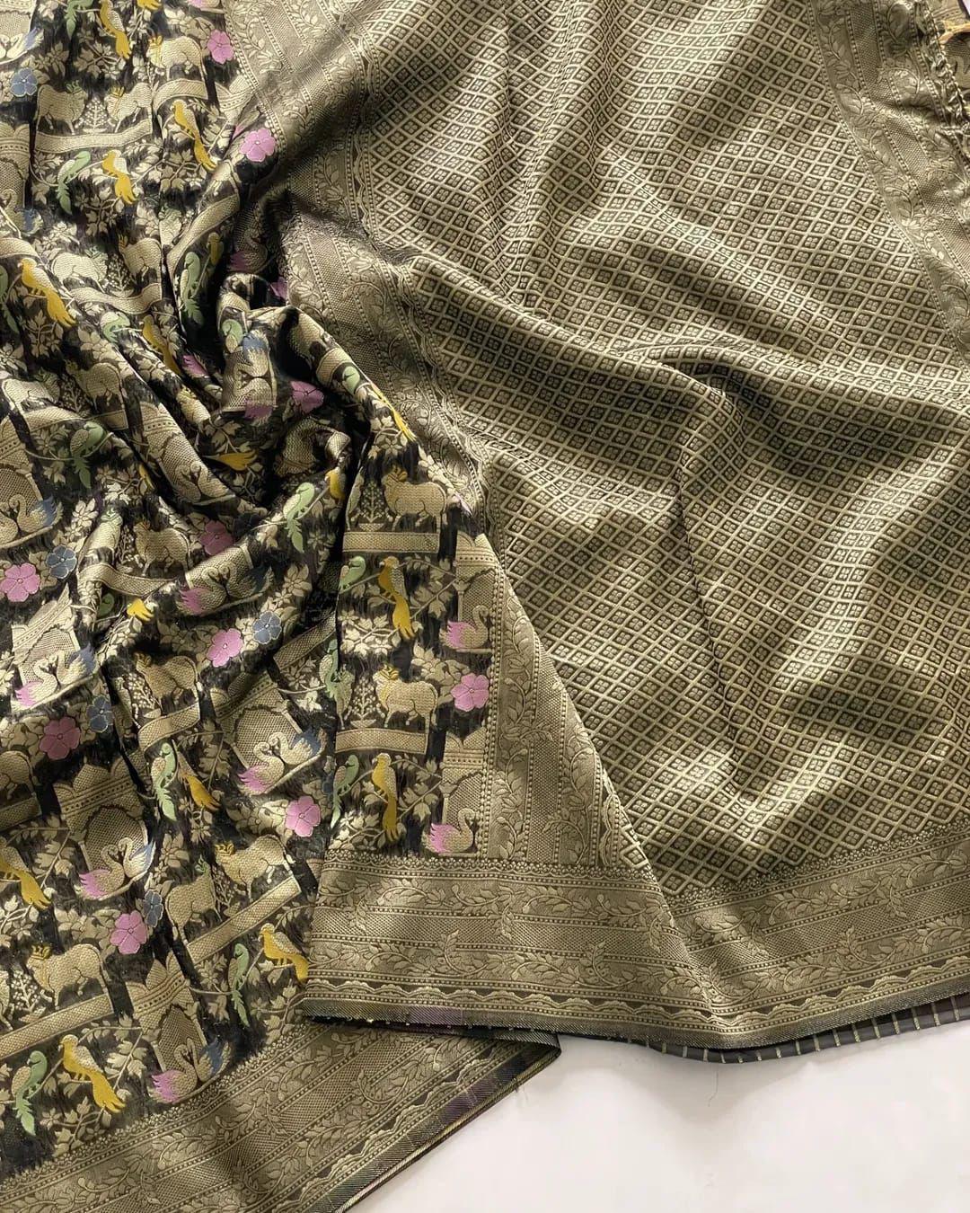 Ritu Rajni Kora Organza Silk Saree
